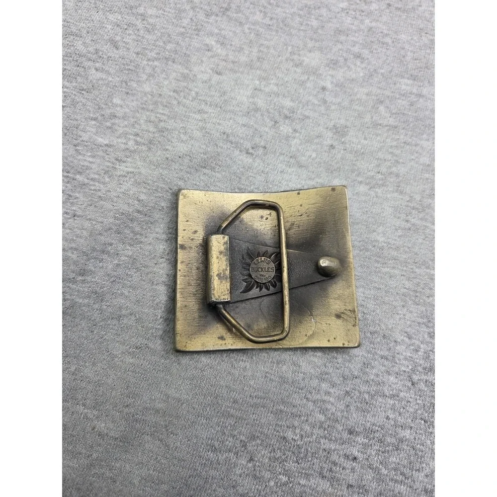 Vintage Heavy Working Class Myers Pumps Farm Equipment Belt Buckle Lewis Co